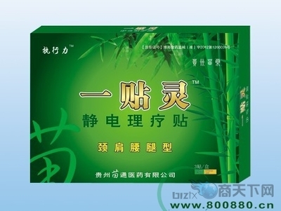 一贴灵静电理疗贴(颈肩腰腿型)_招商_价格_说明书_用法_用量_作用_遵义市苗通医药
